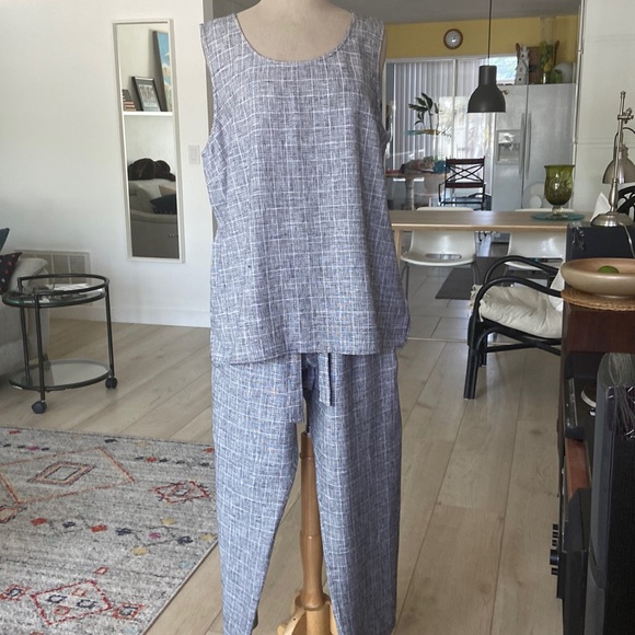Ellen Tracy Linen pantsuite size XL - Picture 2 of 16